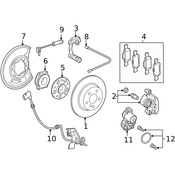 Mercedes Disc Brake Caliper Bracket - Genuine Mercedes 2044230794