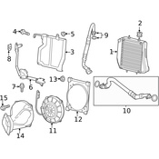 Mercedes Engine Oil Cooler Bracket - Genuine Mercedes 2045002231