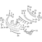 Mercedes Parking Aid System Wiring Harness - Genuine Mercedes 2045400608