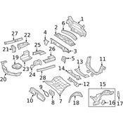 Mercedes Battery Tray - Genuine Mercedes 2046190048