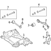 Mercedes Suspension Subframe Crossmember -  Genuine Mercedes 2046280457