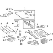 Mercedes Spare Tire Compartment Cover Latch - Genuine Mercedes 20468001849051