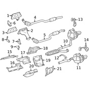 Mercedes Catalytic Converter Heat Shield - Genuine Mercedes 2046805600