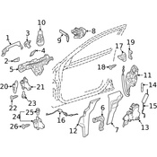 Mercedes Door Hinge -  Genuine Mercedes 2047220244