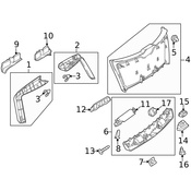 Mercedes Liftgate Pull Handle - Genuine Mercedes 20474316729051