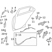 Mercedes Exterior Door Handle Pad - Genuine Mercedes 2047660805