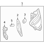Mercedes Tail Light Bracket - Genuine Mercedes 204820227764