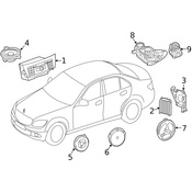Mercedes Speaker -  Genuine Mercedes 2048205702