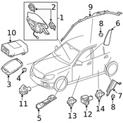 Mercedes Air Bag Impact Sensor - Genuine Mercedes 2048210651