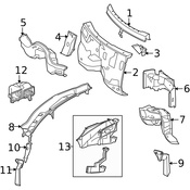 Mercedes Cabin Air Duct - Genuine Mercedes 2048303303