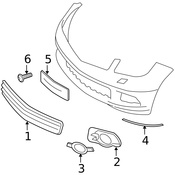 Mercedes Grille - Genuine Mercedes 2048850453