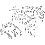 Mercedes Bumper Trim - Genuine Mercedes 2048852921