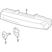 Mercedes Daytime Running Light - Genuine Mercedes 2049064802