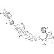 Mercedes Engine Mount Bracket - Genuine Mercedes 2052420300