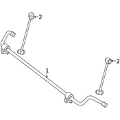 Mercedes Suspension Stabilizer Bar -  Genuine Mercedes 2053269700