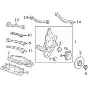 Mercedes Suspension Control Arm Bushing -  Genuine Mercedes 2053523001