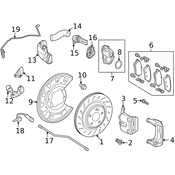 Mercedes Brake Dust Shield -  Genuine Mercedes 2054230320