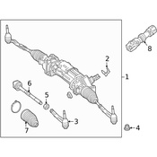 Mercedes Steering Shaft Universal Joint - Genuine Mercedes 2054620378