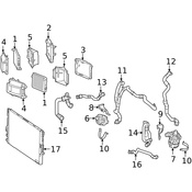 Mercedes Radiator Mount Bracket - Genuine Mercedes 2055003900