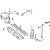 Mercedes Engine Oil Cooler Bracket - Genuine Mercedes 2055013520