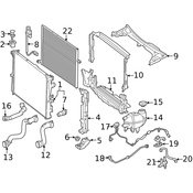 Mercedes Radiator Mount Bracket - Genuine Mercedes 2055014120