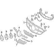 Mercedes Radiator Support Air Duct - Genuine Mercedes 2055050100