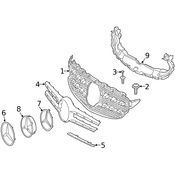 Mercedes Radiator Support Air Duct - Genuine Mercedes 2055051930