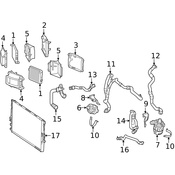 Mercedes Radiator Support Air Duct - Genuine Mercedes 2055052830