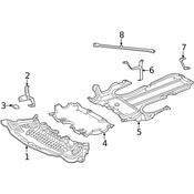 Mercedes Radiator Support Splash Shield - Genuine Mercedes 2055240230