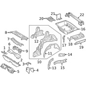 Mercedes Battery Tray - Genuine Mercedes 2056106502