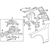 Mercedes Suspension Strut Bracket -  Genuine Mercedes 2056309202