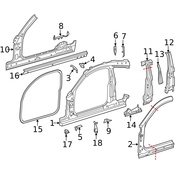 Mercedes Door Seal - Genuine Mercedes 20563638009G44