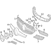 Mercedes Grille Emblem - Genuine Mercedes 2058175000