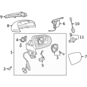 Mercedes Park Assist Camera Bracket - Genuine Mercedes 2058209701
