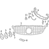 Mercedes Grille Emblem - Genuine Mercedes 2058806406