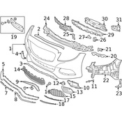 Mercedes Brake Air Duct -  Genuine Mercedes 2058850263