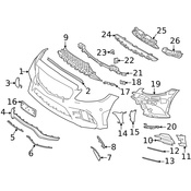 Mercedes License Plate Bracket - Genuine Mercedes 2058851104