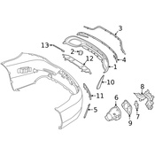 Mercedes Bumper Trim - Genuine Mercedes 2058855003