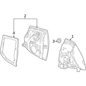 Mercedes Tail Light Assembly - Genuine Mercedes 2059066705