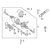 Mercedes Rack and Pinion Bellow Clamp - Genuine Mercedes 2059950000
