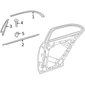 Mercedes-Benz Door Applique - Genuine Mercedes 2066907504