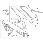 Mercedes-Benz Windshield Wiper Blade Set - Genuine Mercedes 2068202501