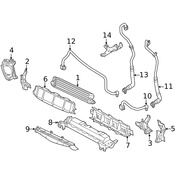 Mercedes Radiator Support Air Duct - Genuine Mercedes 2075050588