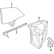 Mercedes Window Regulator - Genuine Mercedes 2076702003