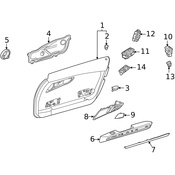 Mercedes Door Emblem - Genuine Mercedes 2076920022659051