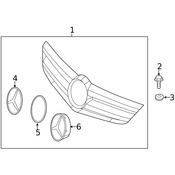 Mercedes Grille Emblem - Genuine Mercedes 2078170016