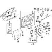 Mercedes Door Emblem - Genuine Mercedes 2078170020