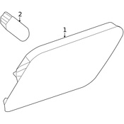 Mercedes Side Marker Light -  Genuine Mercedes 2078200421
