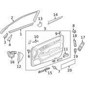 Mercedes Deck Lid Emblem - Genuine Mercedes 2118175220