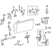 Mercedes Door Latch Assembly - Genuine Mercedes 2217207835